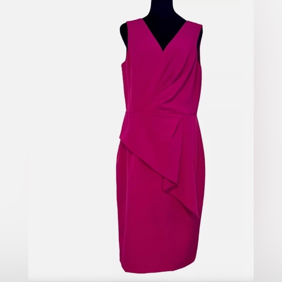 Eliza J Size 10 Magenta Dress - Picture 1 of 9